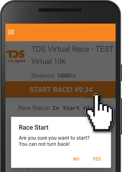 Start confirmation